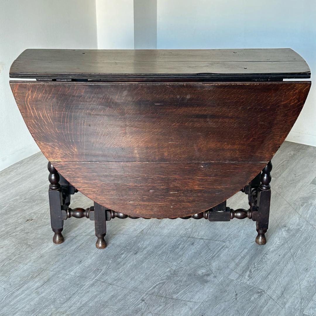 イギリス アンティーク ゲートレッグテーブル 折りたたみテーブル　259A