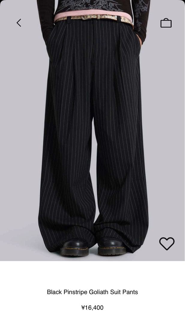 Jaded London ストライプスウェットパンツ　W32 Black