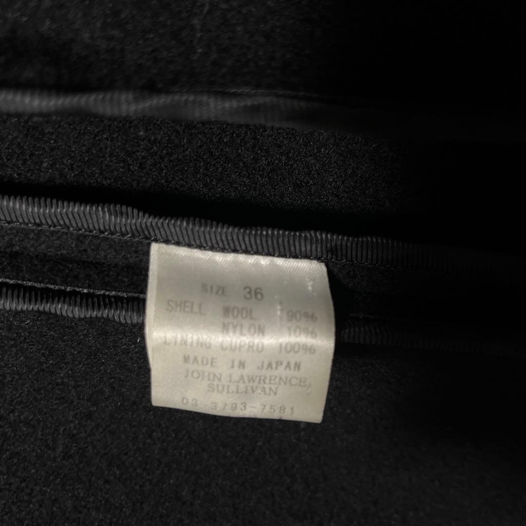 JOHN LAWRENCE SULLIVAN 黒 チェスターコート