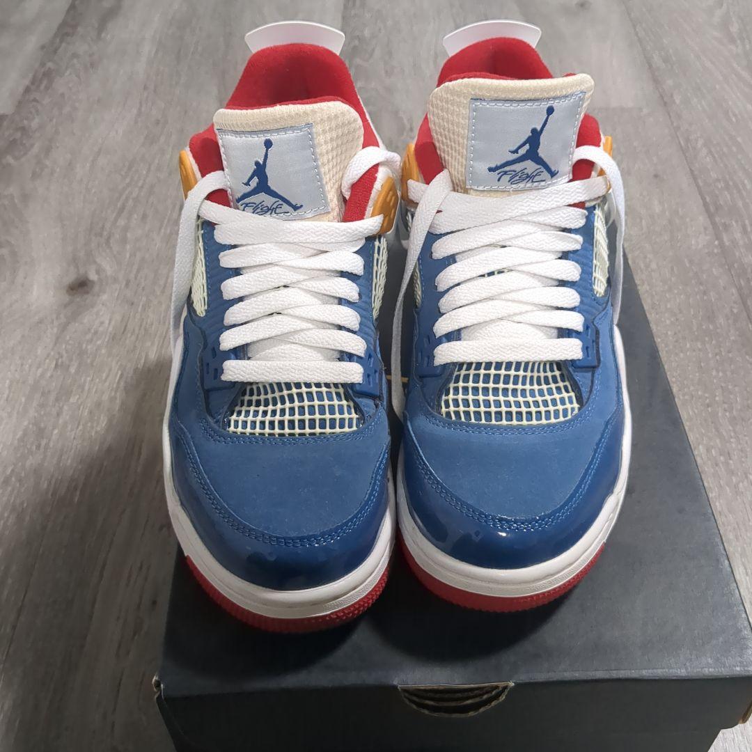 靴 NIKE AIR JORDAN 4 RETRO (GS) FRENCH BLUE