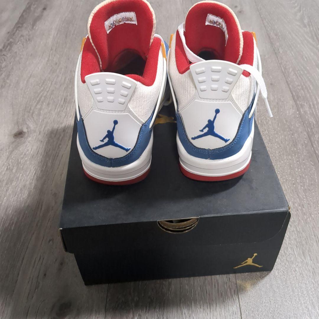 靴 NIKE AIR JORDAN 4 RETRO (GS) FRENCH BLUE