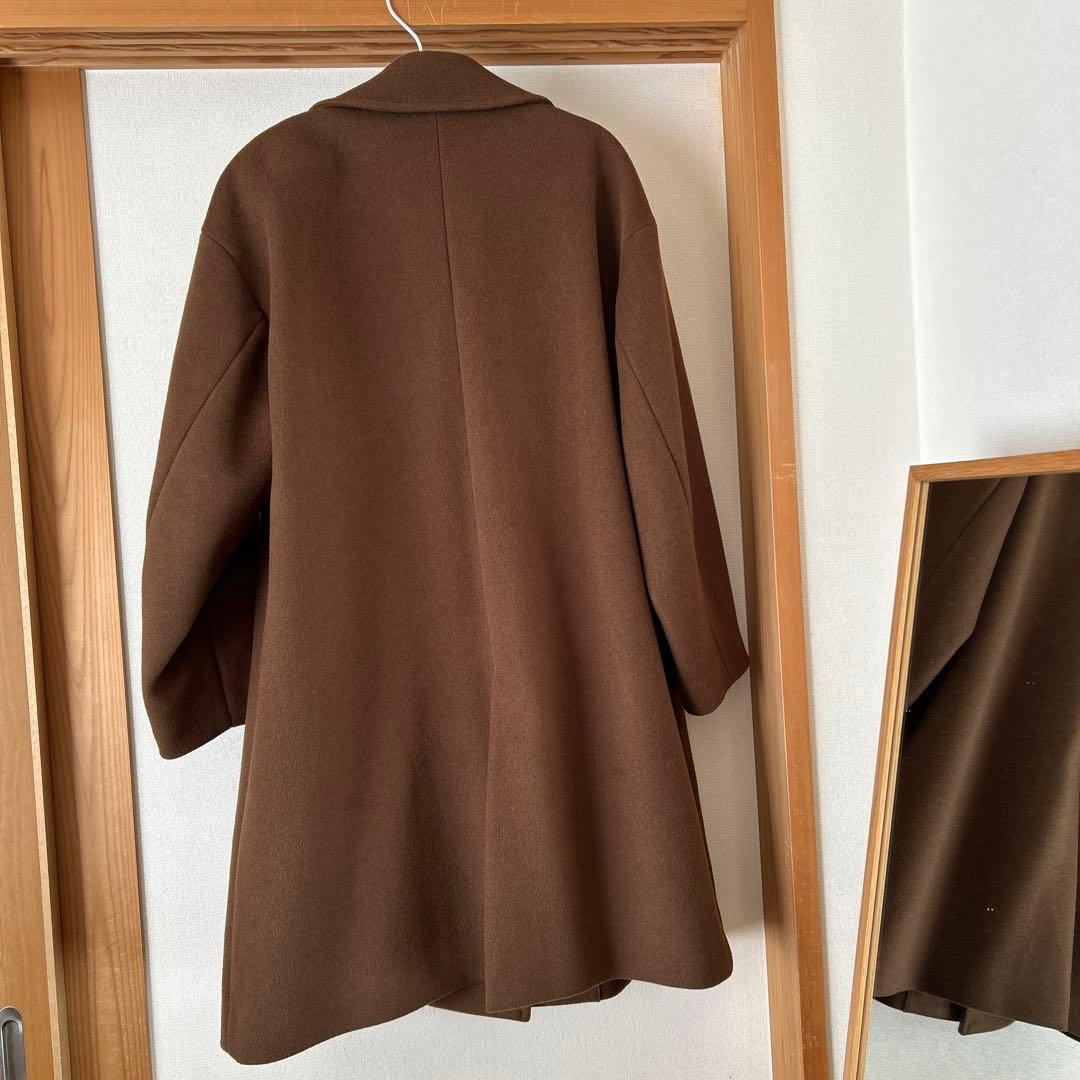ジャーナルスタンダード　スーパー140ビーバーダブルロングコート　ブラウン