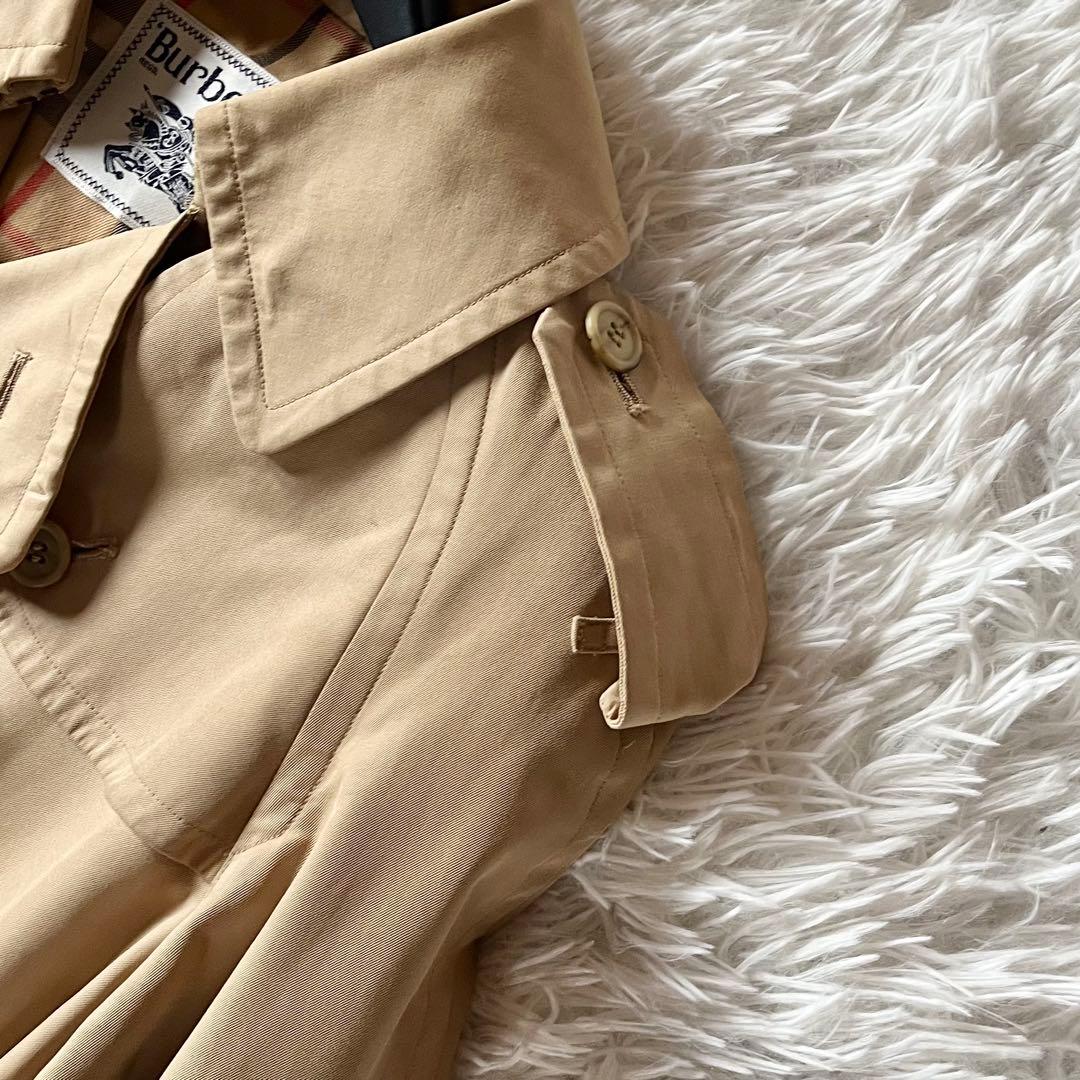 バーバリーズ 着丈113cm サイズS トレンチコート ノバチェック ベルト