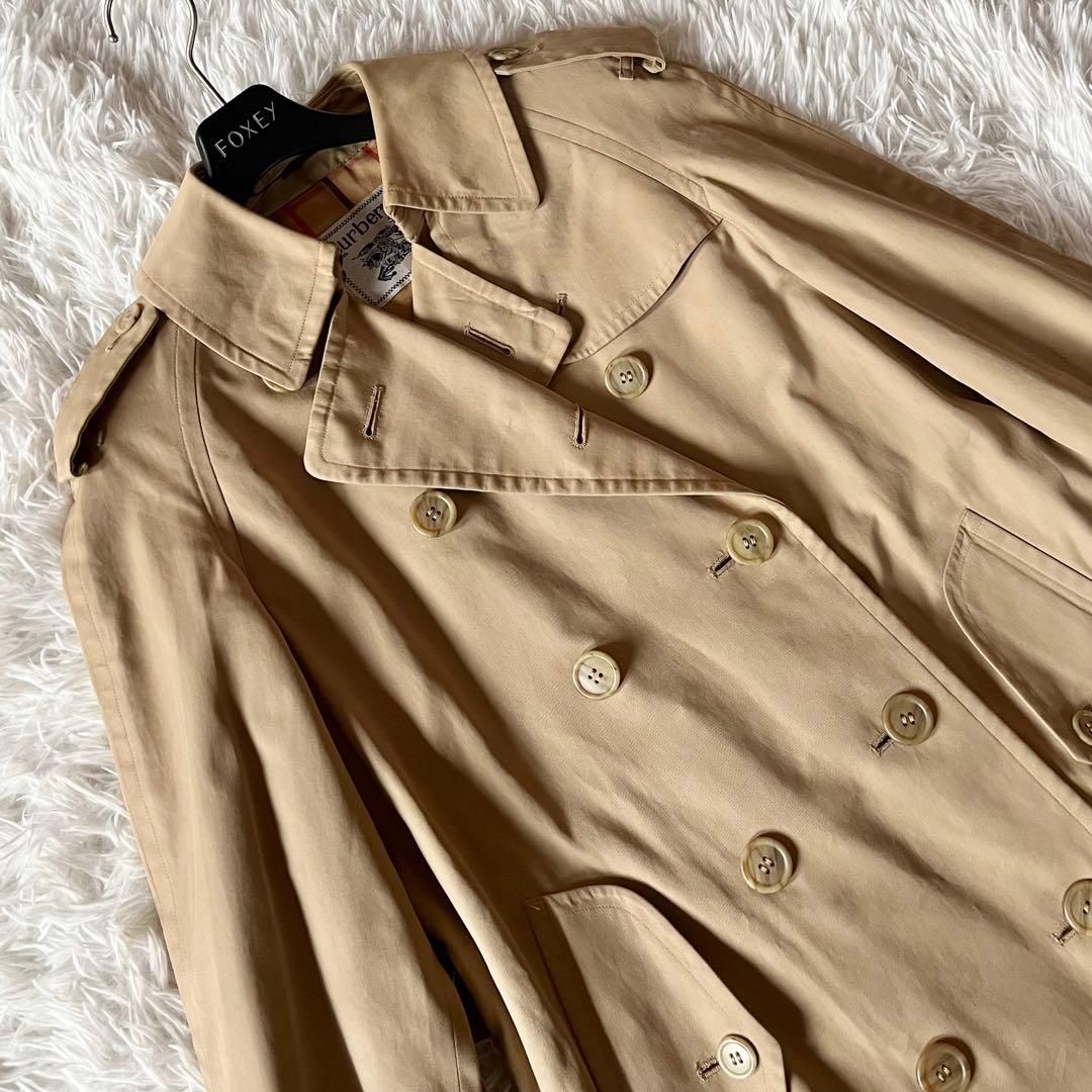 バーバリーズ 着丈113cm サイズS トレンチコート ノバチェック ベルト