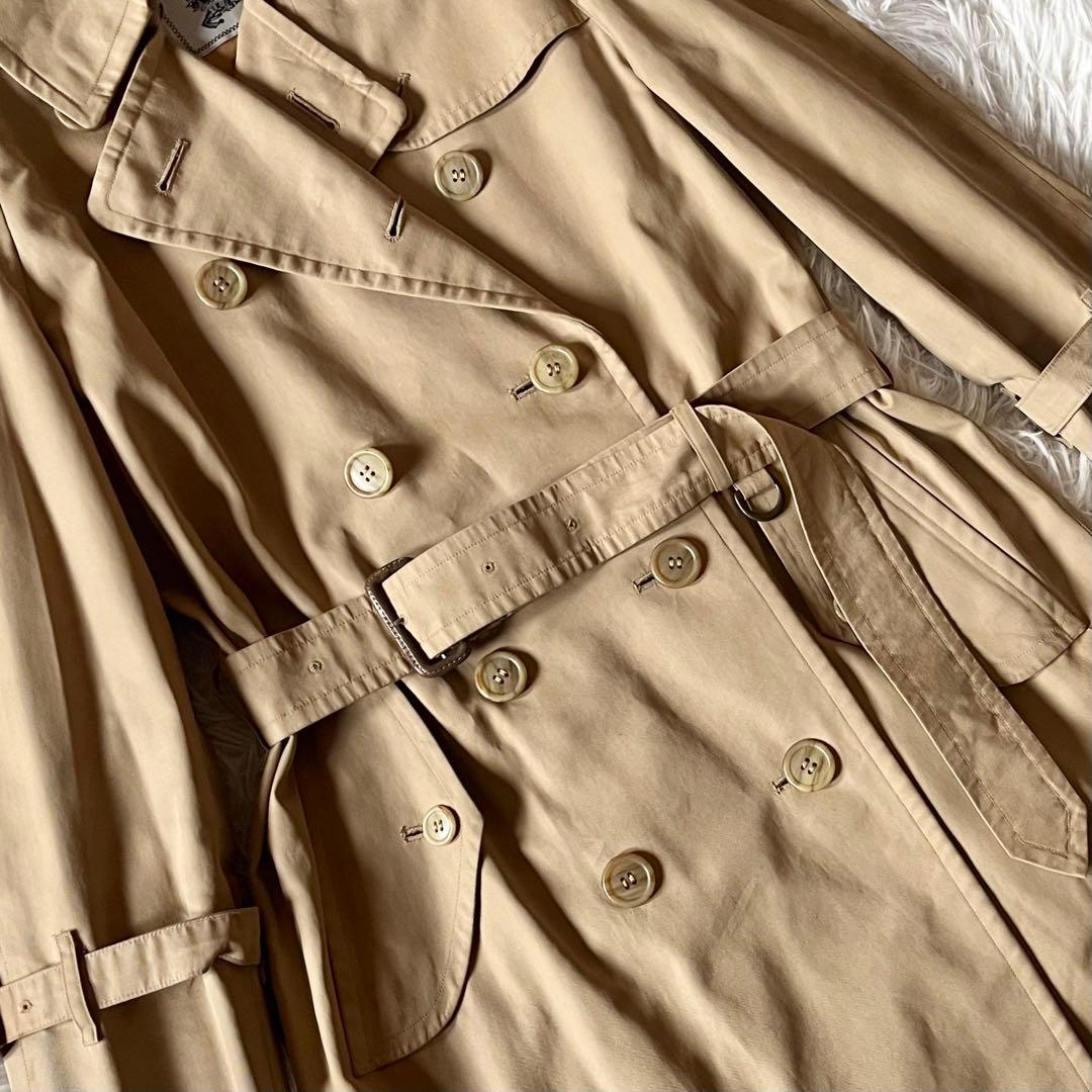 バーバリーズ 着丈113cm サイズS トレンチコート ノバチェック ベルト