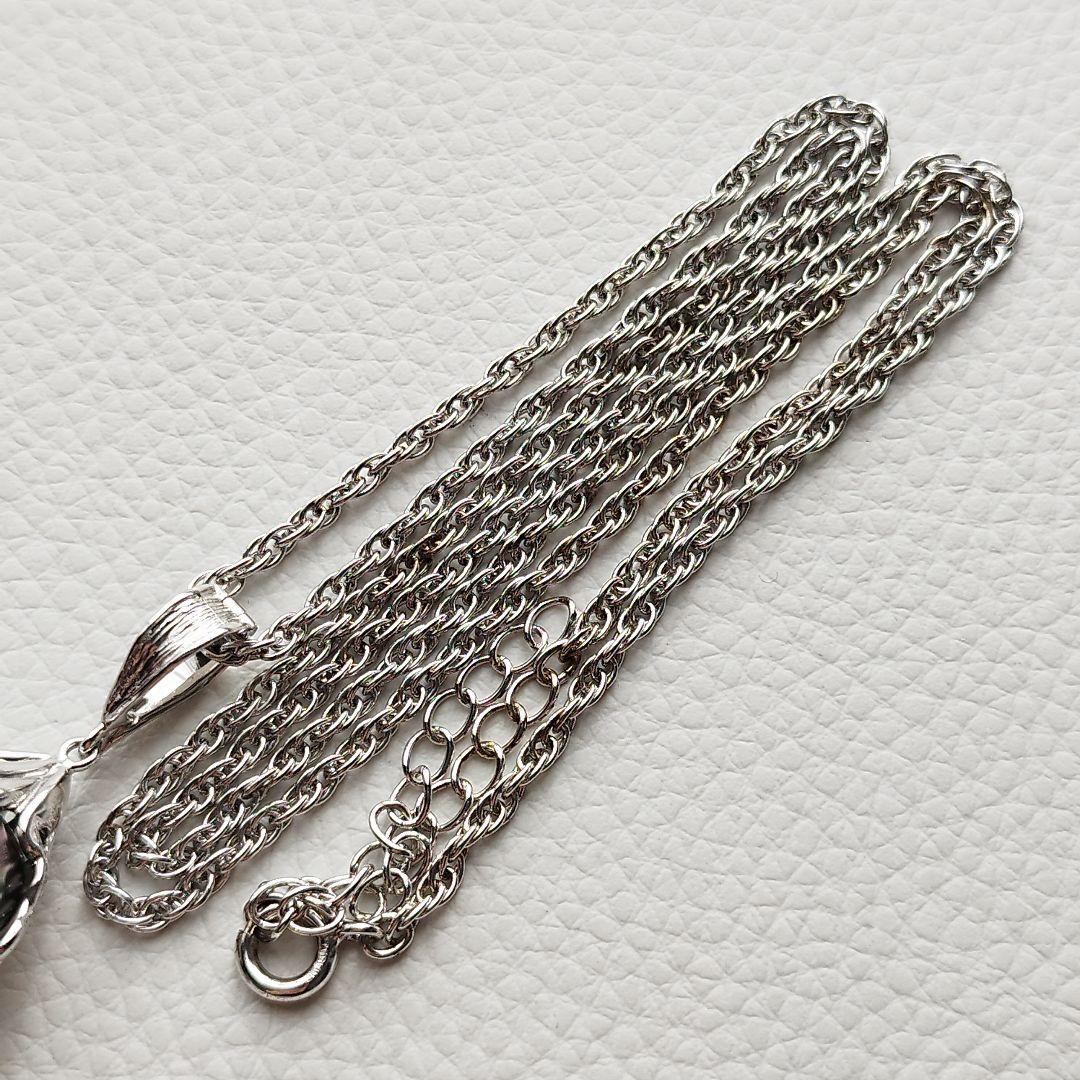 【美品】黒蝶真珠　パール　ロングネックレス　バロック　12mm　シルバー925