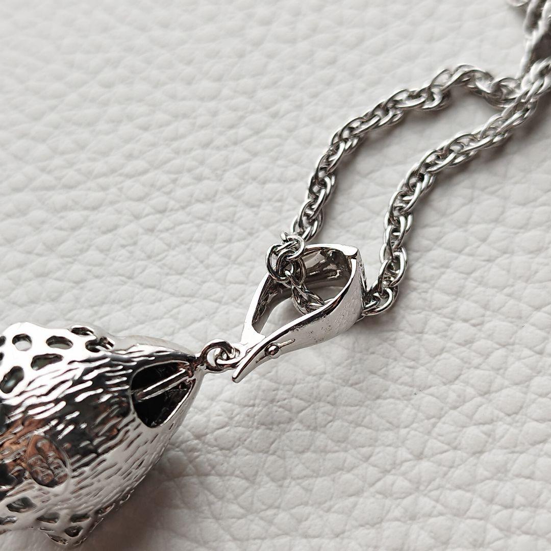 【美品】黒蝶真珠　パール　ロングネックレス　バロック　12mm　シルバー925