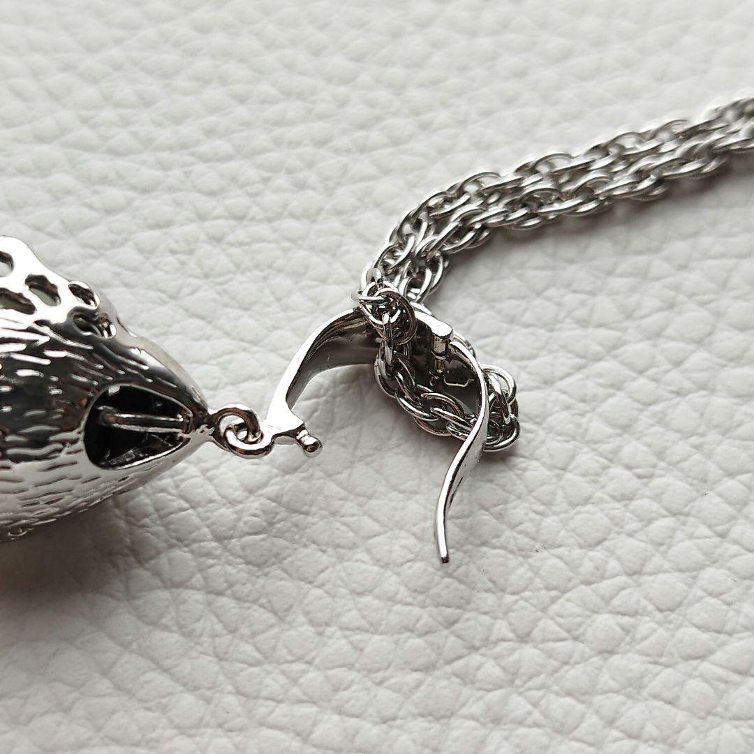 【美品】黒蝶真珠　パール　ロングネックレス　バロック　12mm　シルバー925