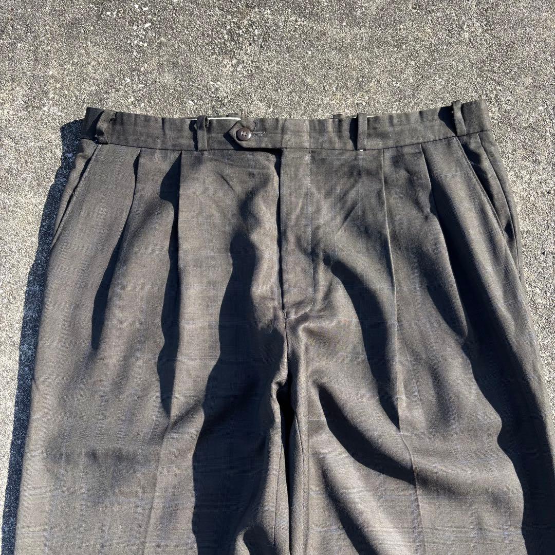 80s Ralph Lauren ウールスラックス ワイドパンツ ツータック