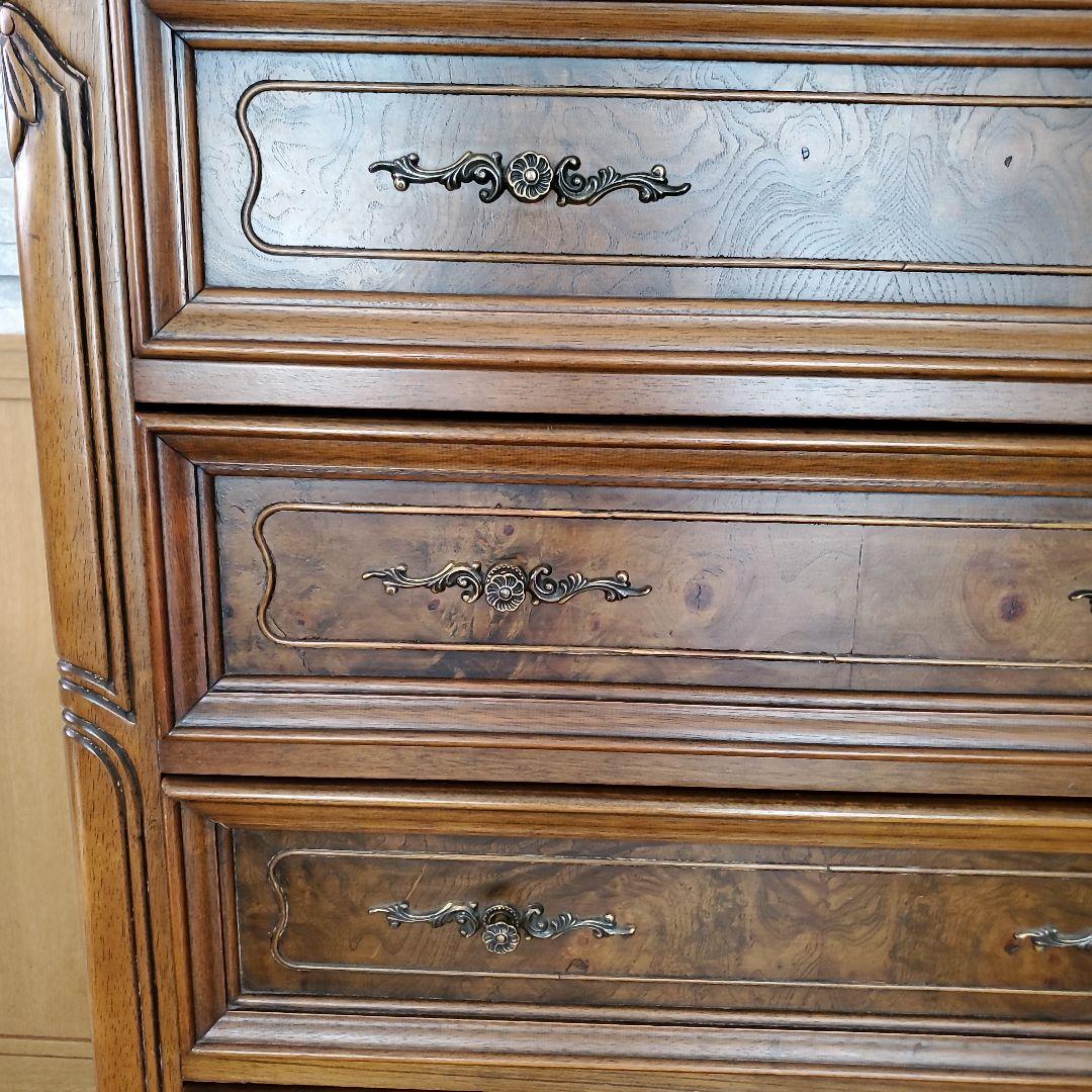 ☆nymmさん専用☆アンティーク　イタリア家具木製チェスト 5段 引き出し付き