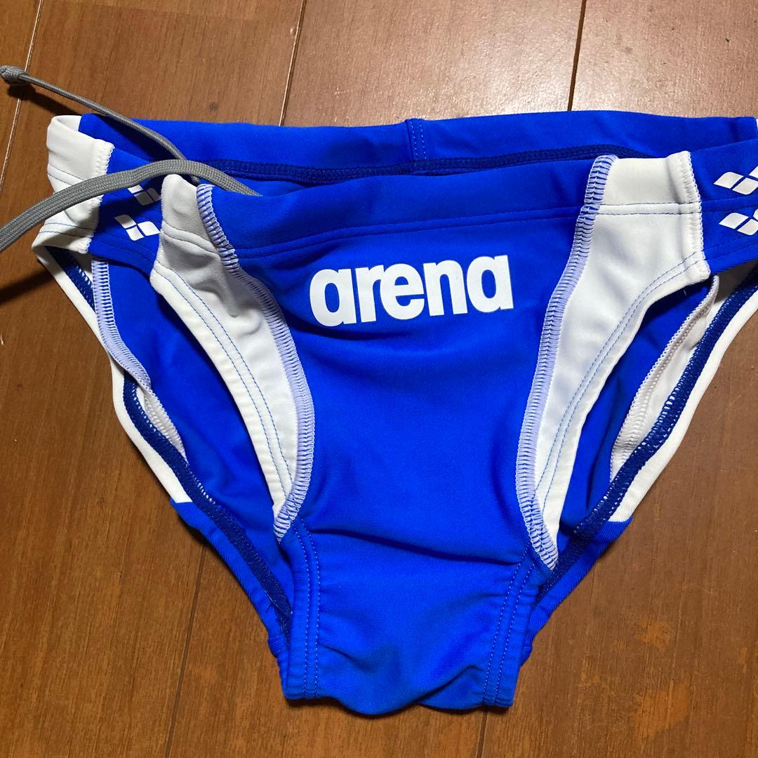 男性競泳水着 競パン 青×白