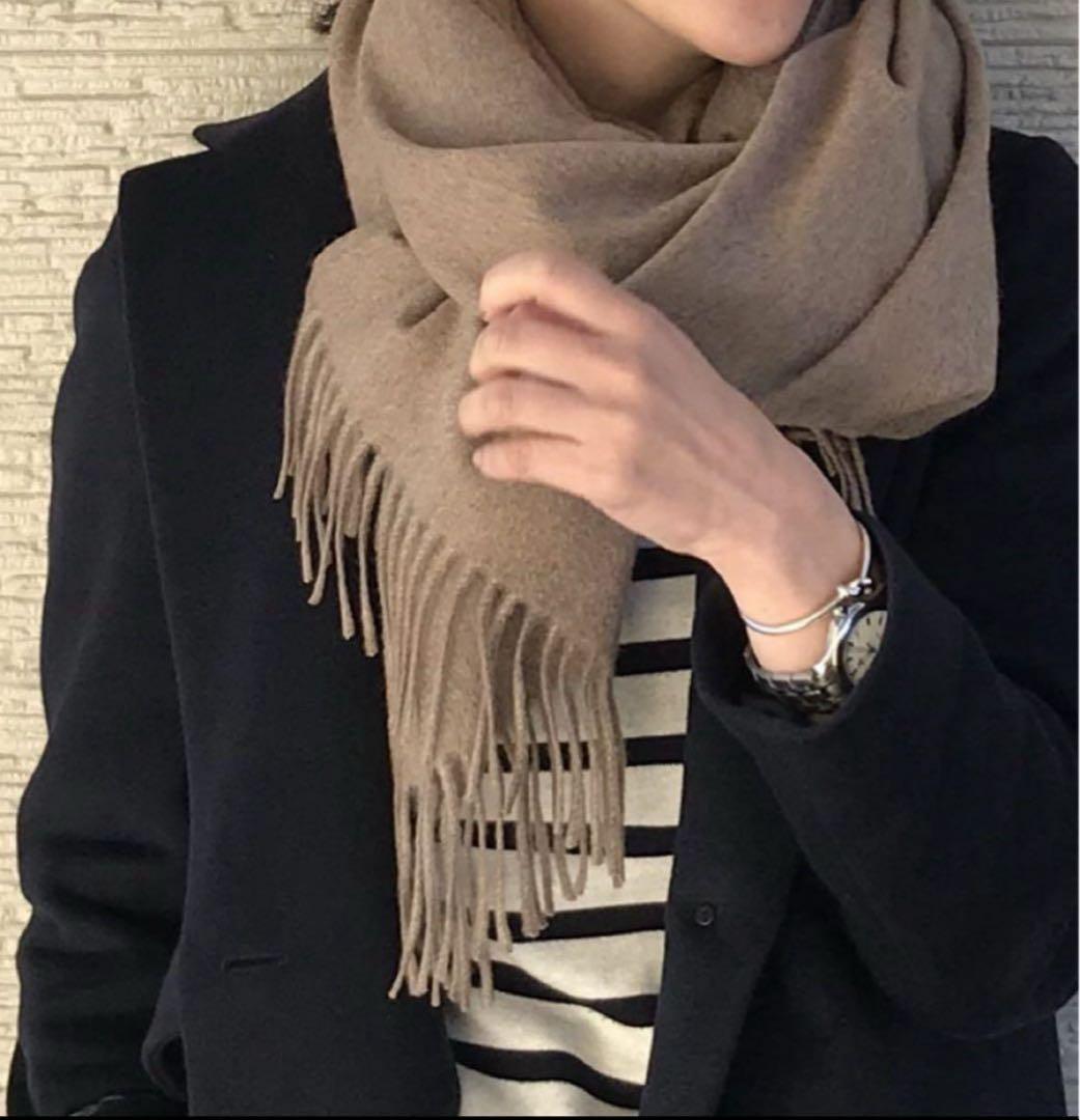 希少色✨Johnstons ジョンストンズ 大判ストール　オッター