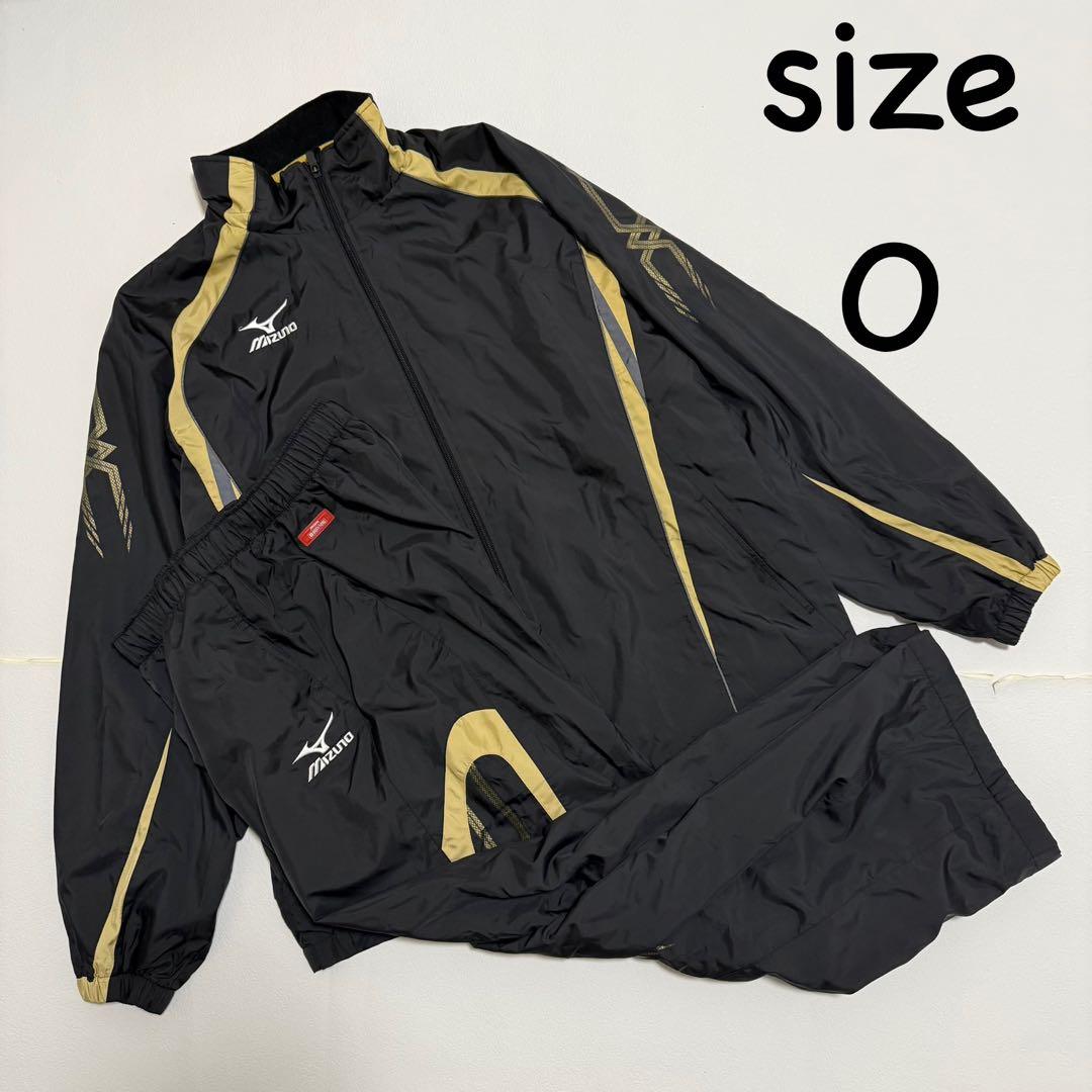 ✨美品✨MIZUNO ブレスサーモ ウインドブレーカー 上下 中綿 黒　金　XL