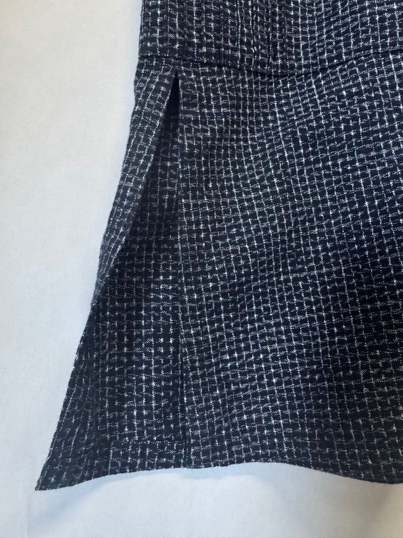 福岡久留米絣工房 藍木野 ピンタックプルオーバー ワンピース チュニック