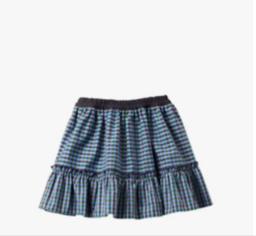 ファミリア　リバーシブル　スカート　ブルー