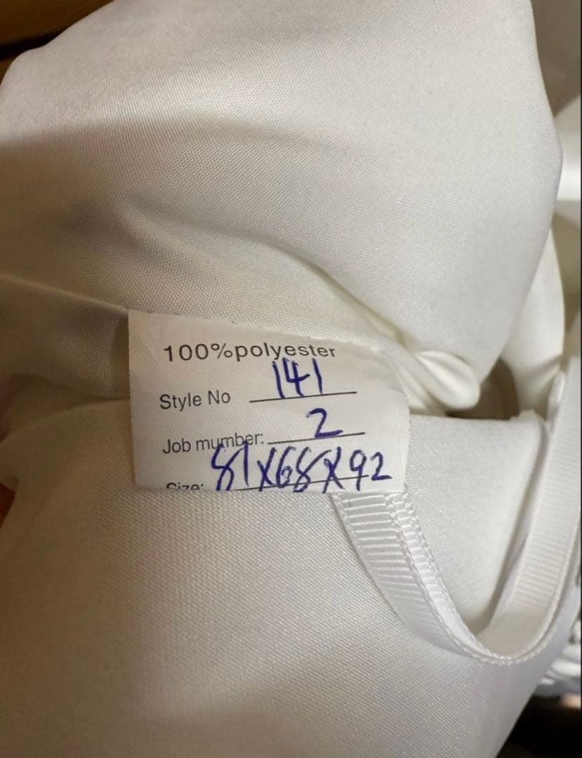 ドレスプロダクション (W253） パフスリーブ　ウェディングドレス