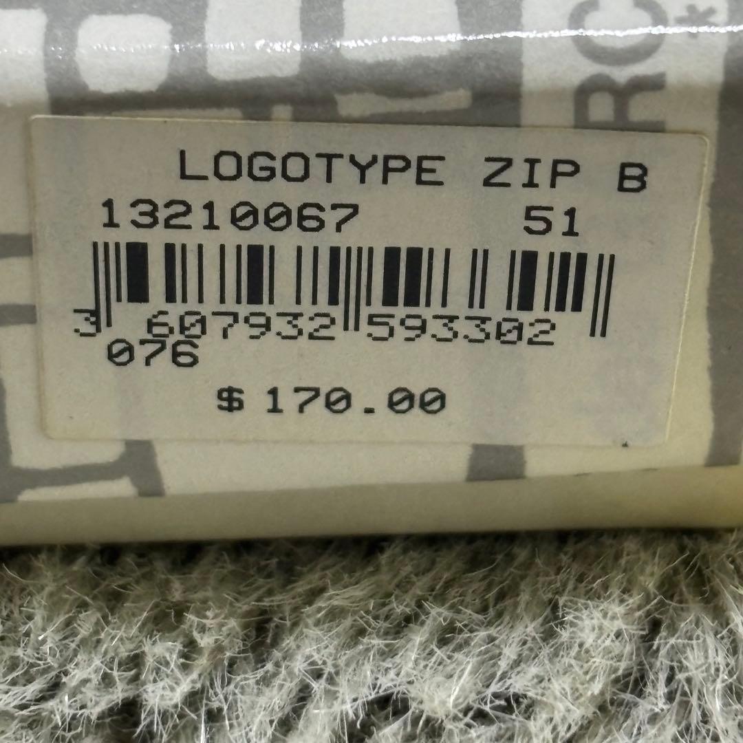 コムデギャルソン LOGOTYPE ZIP B シルバー ウォレット 未使用