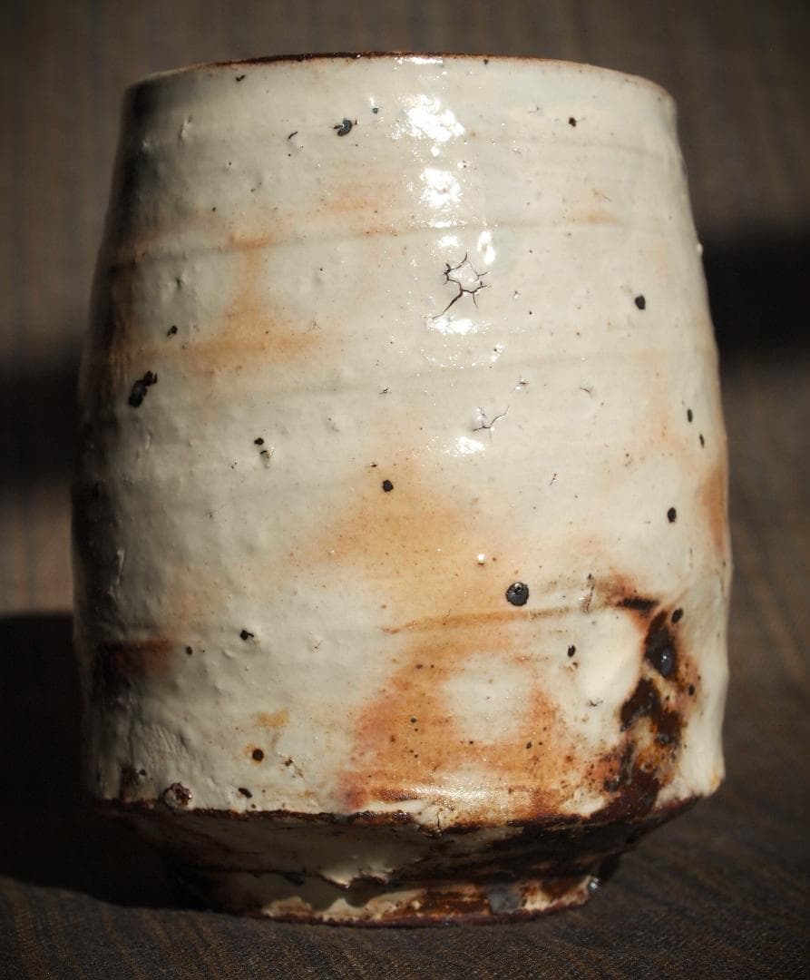 人気作家★辻村塊【師＆父：辻村史朗】★粉引湯のみA