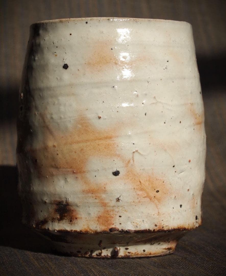 人気作家★辻村塊【師＆父：辻村史朗】★粉引湯のみA