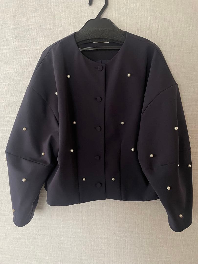 Gready Brilliant ノーカラー パール ジャケット