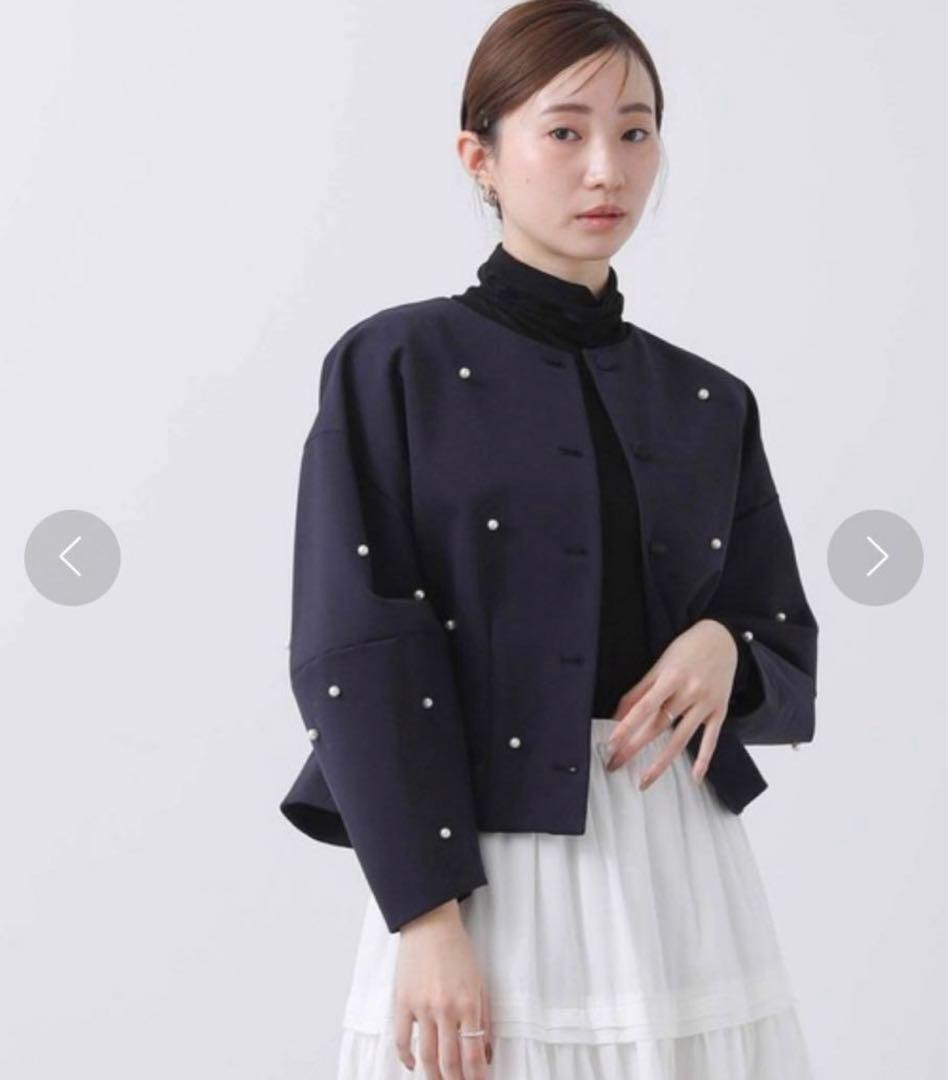 Gready Brilliant ノーカラー パール ジャケット