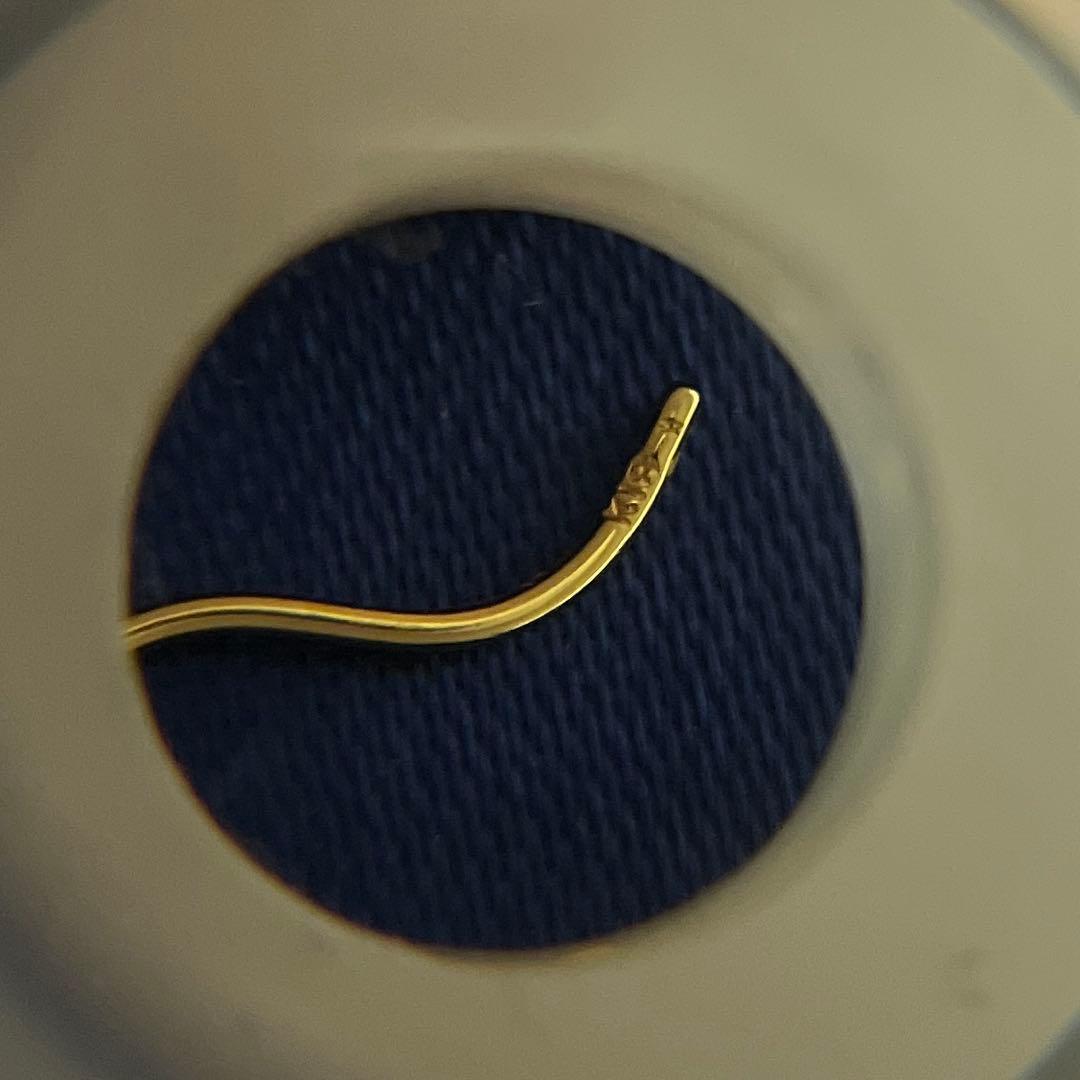 ヴァンドームベーシックチェーンピアス　K18