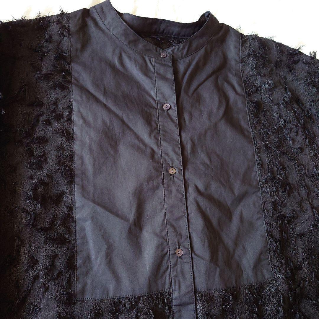 CAPRICIEUX LEMAGE ワンピース　フリンジ　ブラック　前ボタン