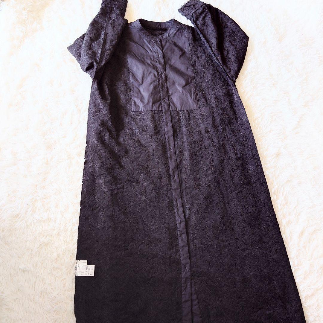 CAPRICIEUX LEMAGE ワンピース　フリンジ　ブラック　前ボタン