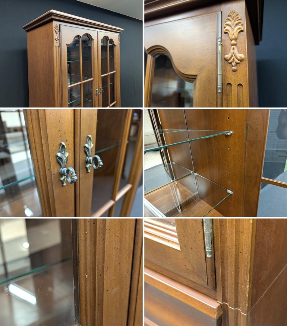 リンホーリン　照明付き　飾り棚　キャビネット　キュリオケース　コレクションケース