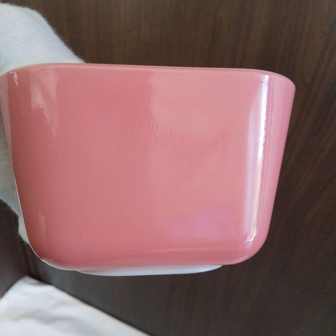 極美品 4点セット(蓋含む) オールドパイレックス レフ保存容器Ｍピンク&ブルー