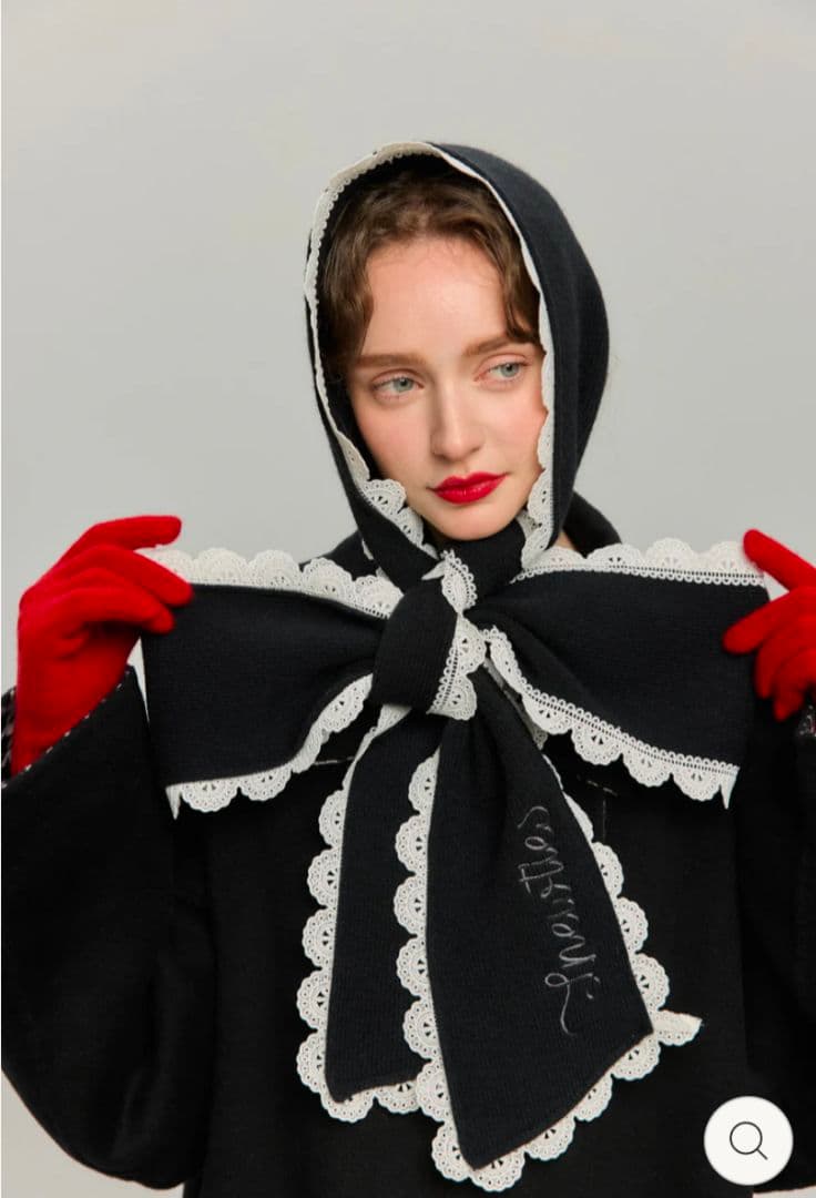 新品未使用タグ付き TNEWTIES リボンレースマフラー