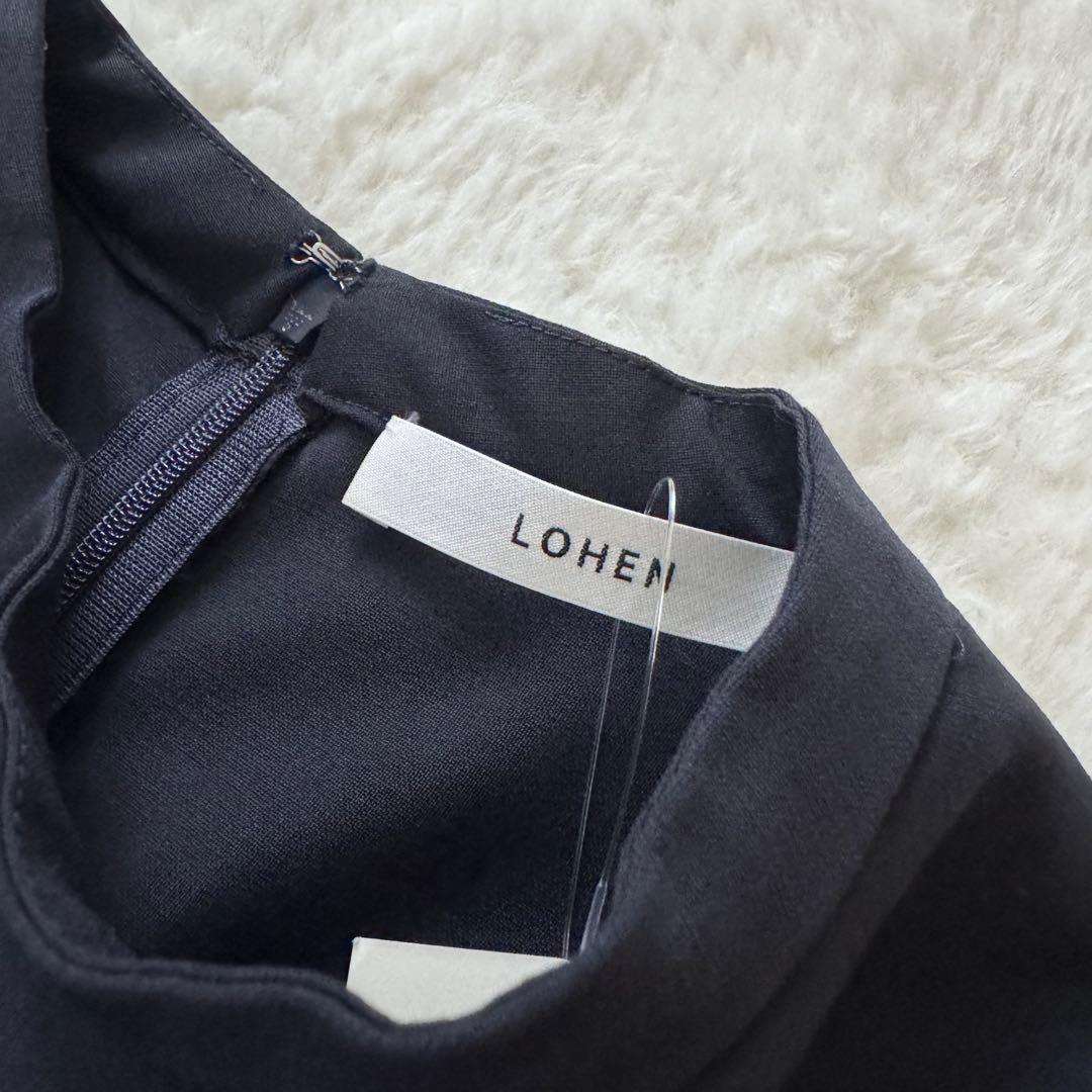 美品　LOHEN ローヘン　スタンドカラータックスリーブオールインワン　36