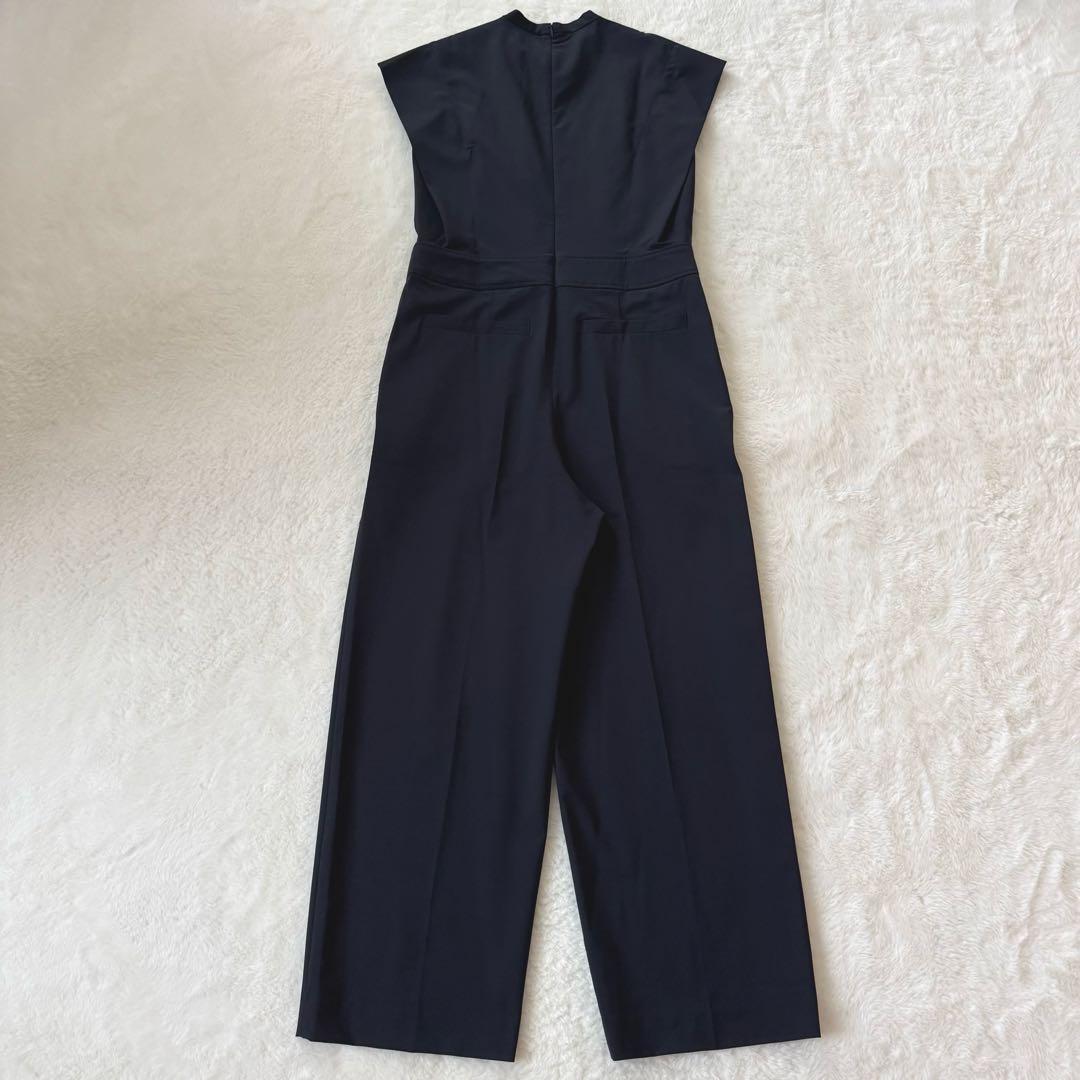 美品　LOHEN ローヘン　スタンドカラータックスリーブオールインワン　36