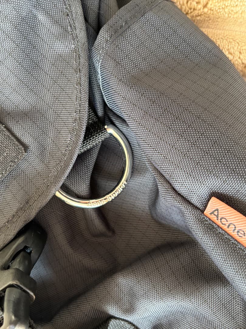 Acne Studious ナイロンバックパック ブラック