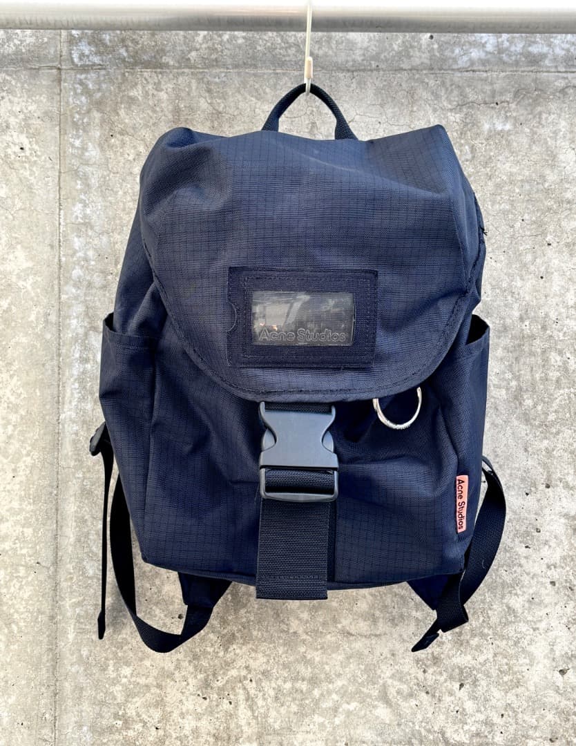 Acne Studious ナイロンバックパック ブラック