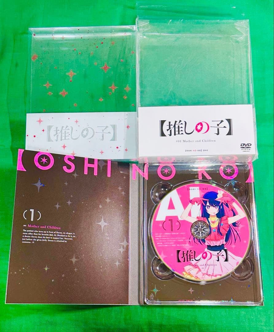 推しの子 1期 DVD＋ケース 全巻 全6巻 新品未視聴 特典なし 絵コンテ集付