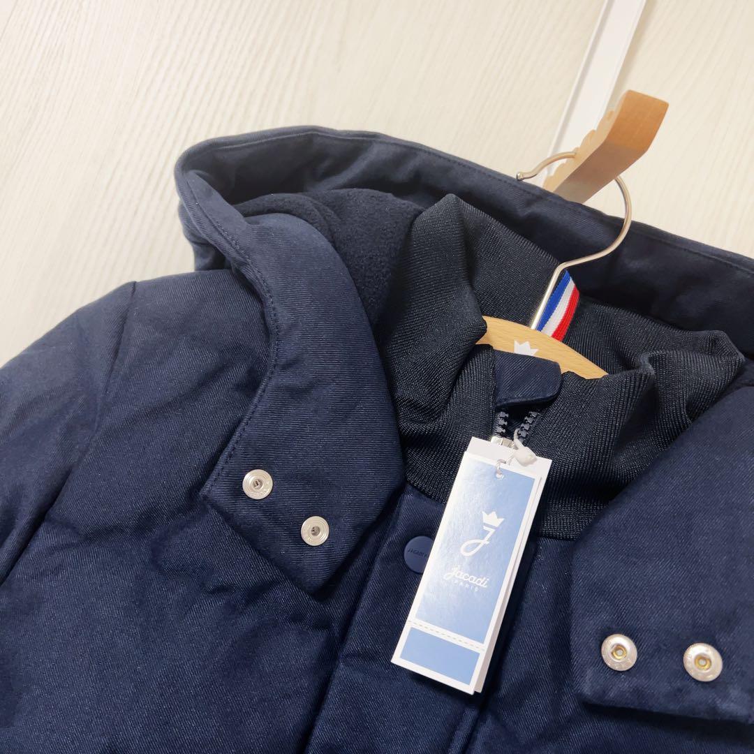【新品】jacadi ダウンジャケット　ネイビー　中綿コート 8A