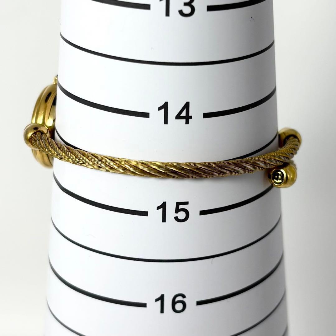 【稼働品】GUCCI グッチ 2700.2L バングルウォッチ 金 黒文字盤