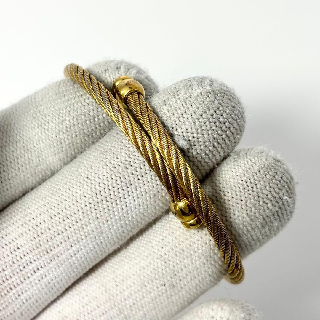 【稼働品】GUCCI グッチ 2700.2L バングルウォッチ 金 黒文字盤