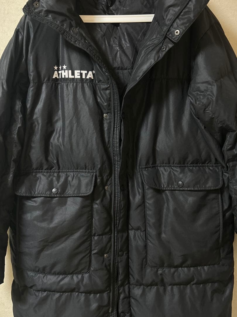 美品 ATHLETA ベンチコート ブラック O