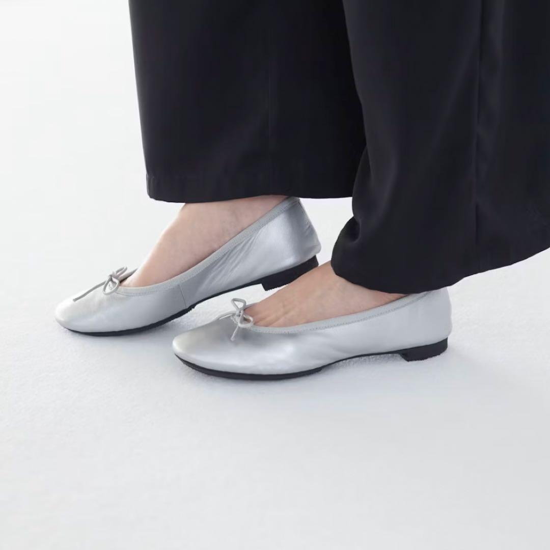 chausser ショセ バレエシューズ　シルバー　39