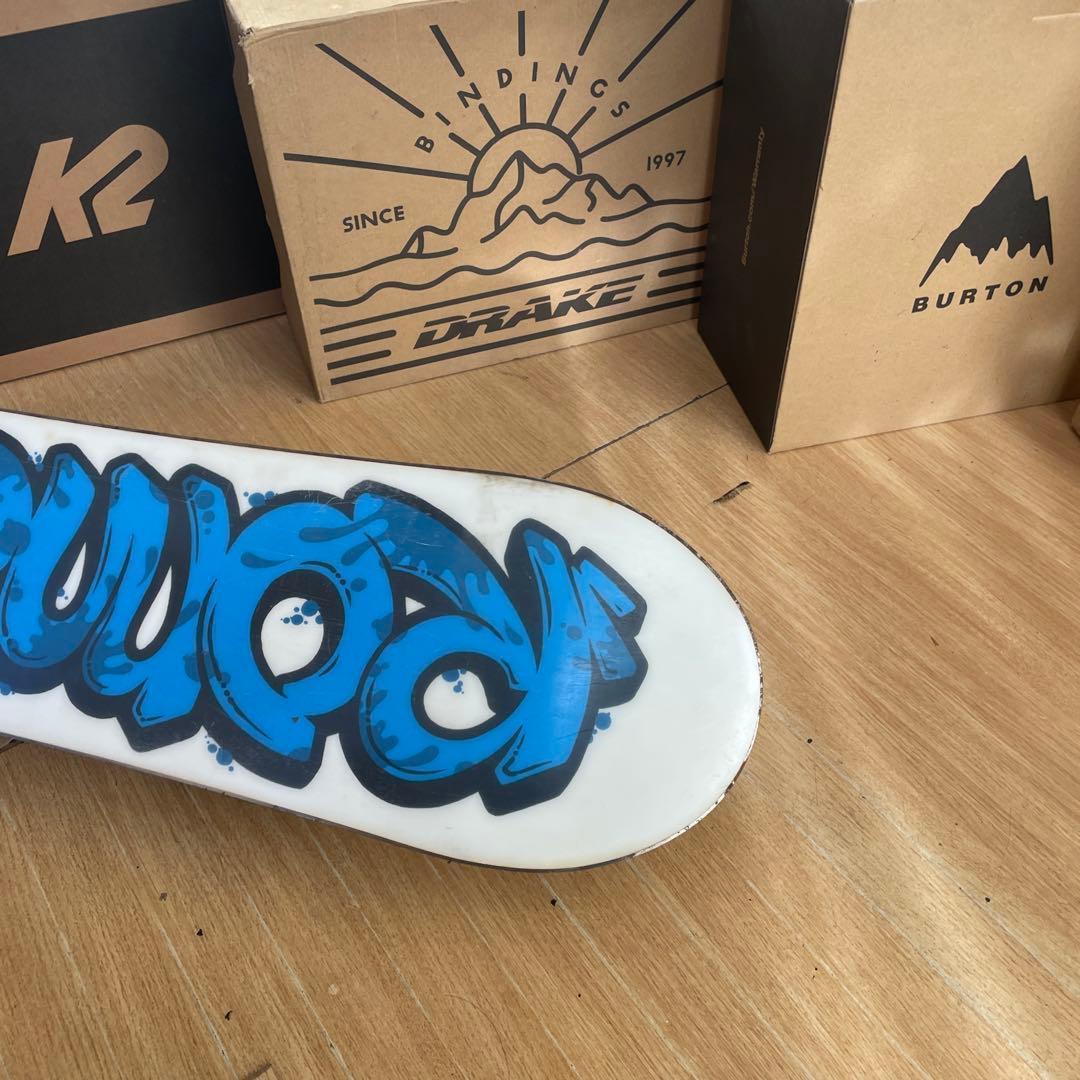 ROME　SDS×DRAKE　キッズスノーボードセット　バイン付4点セット