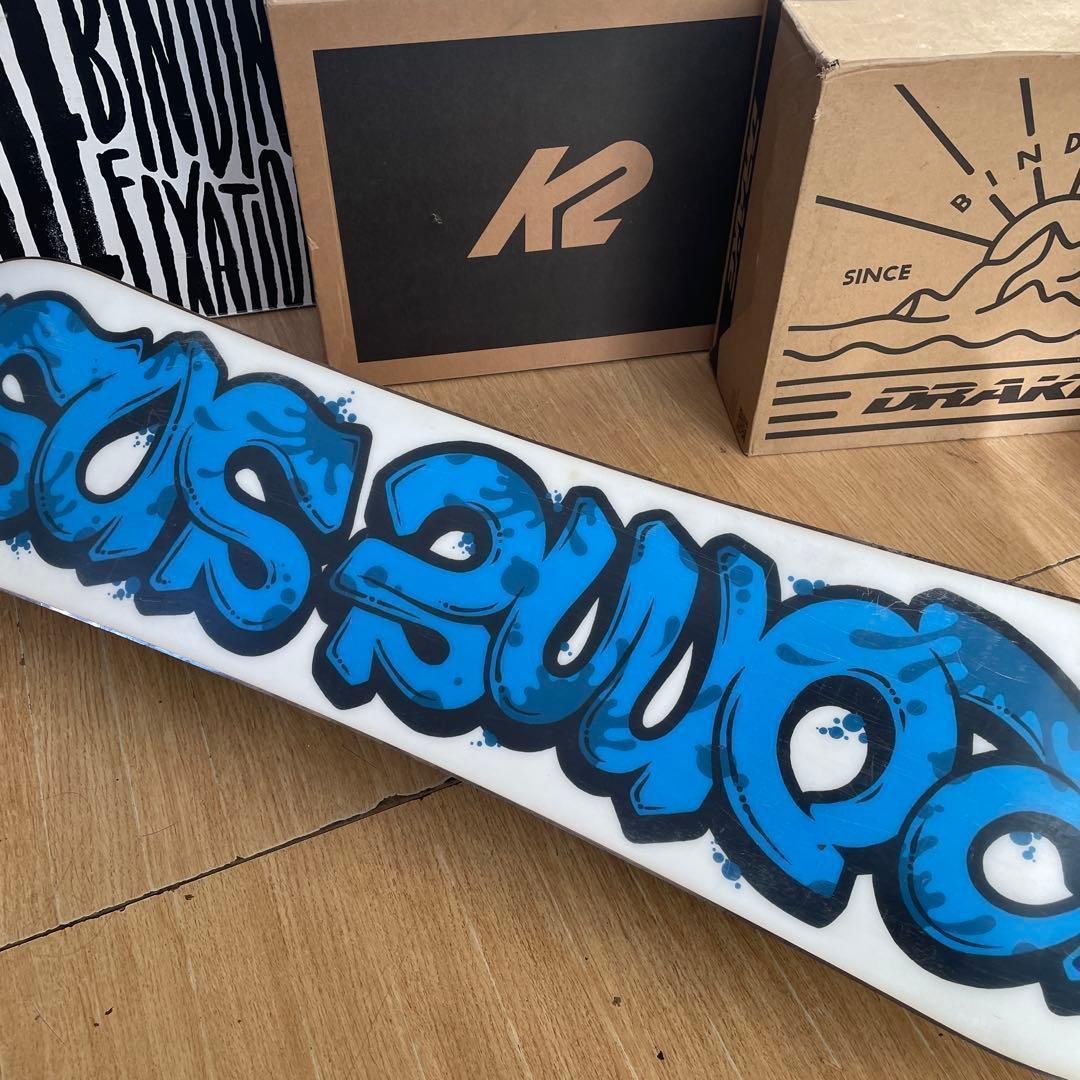 ROME　SDS×DRAKE　キッズスノーボードセット　バイン付4点セット