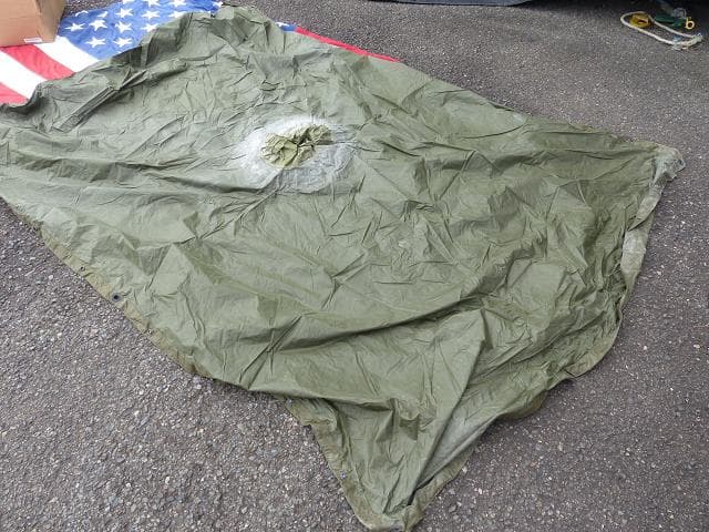 レア！ 1984” 米軍実物 OD ポンチョ リップストップ　 43