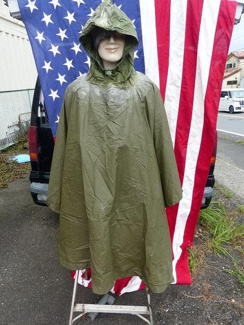 レア！ 1984” 米軍実物 OD ポンチョ リップストップ　 43