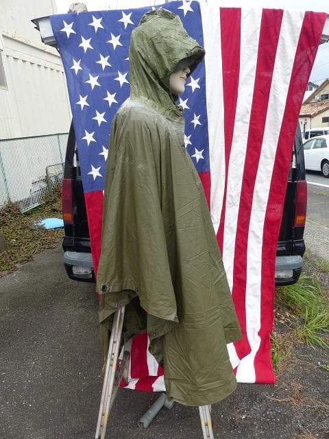 レア！ 1984” 米軍実物 OD ポンチョ リップストップ　 43