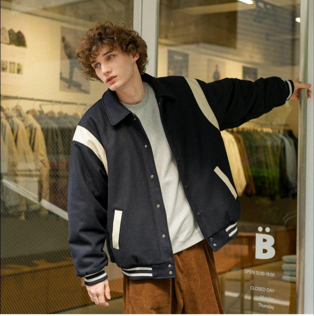 BONBON/BLUETOWN ウールスタジアムジャケット B5017