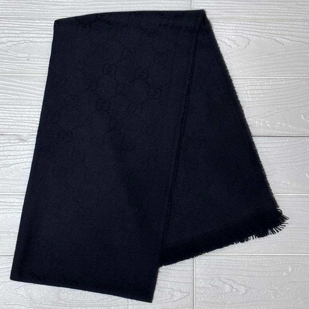 美品 GUCCI グッチ GG柄 マフラー メンズ レディース