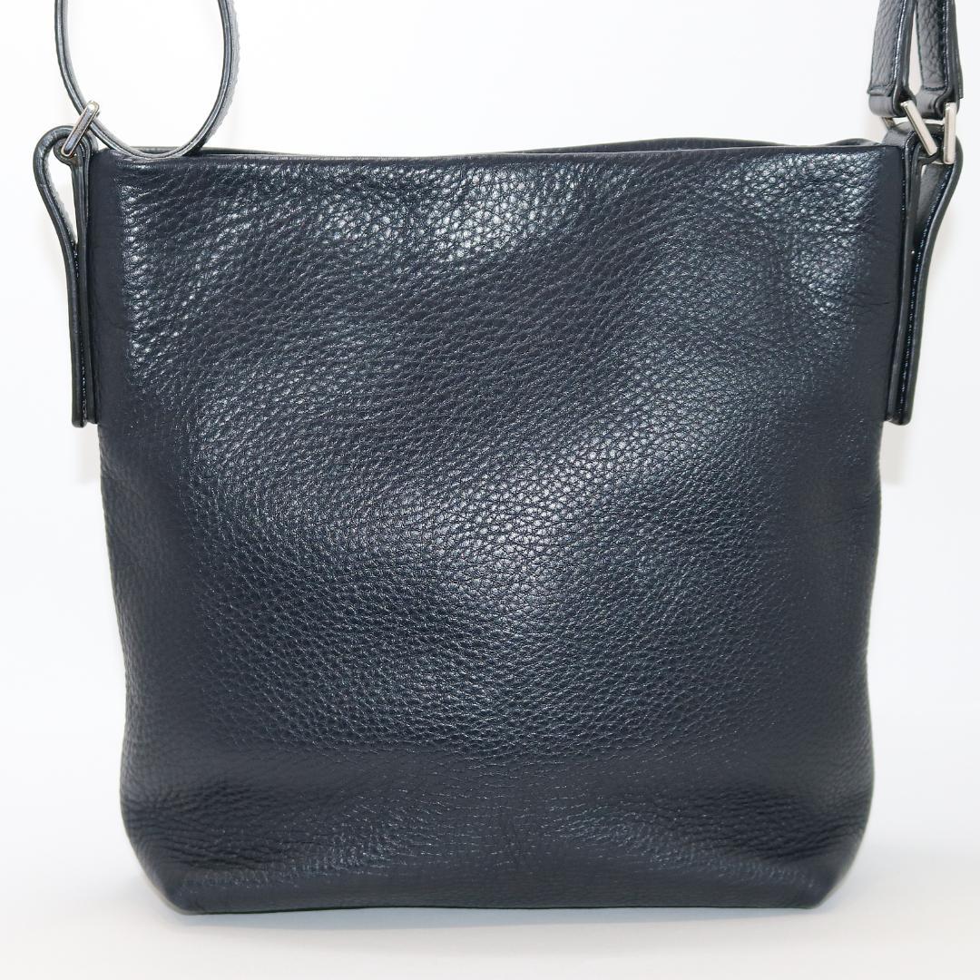 【美品】ヒロフ ヴィータ 2wayバッグ ショルダーバッグ S ダークブルー