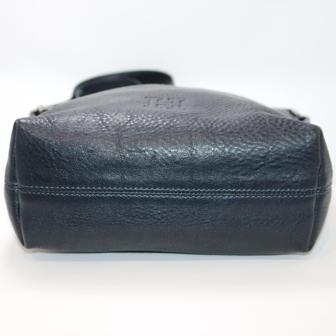 【美品】ヒロフ ヴィータ 2wayバッグ ショルダーバッグ S ダークブルー